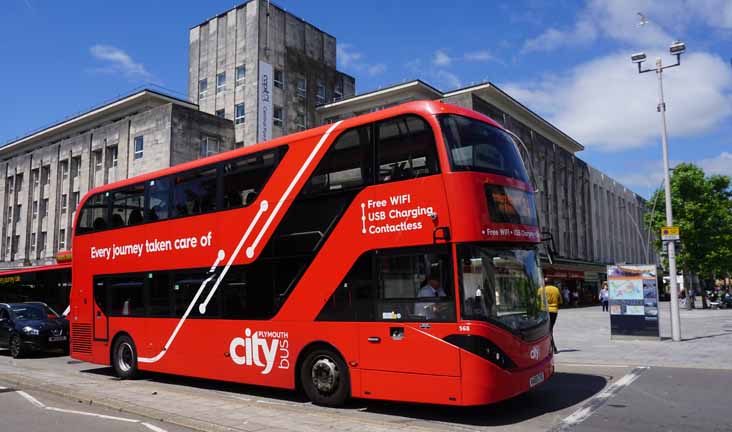 Plymouth Citybus Alexander Dennis Enviro400CITY 568
